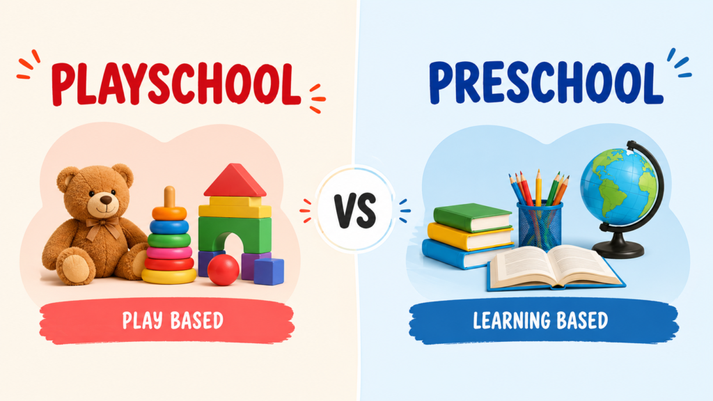 Playschool vs Preschool