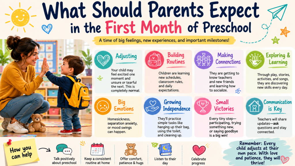 What Should Parents Expect in the First Month of Preschool