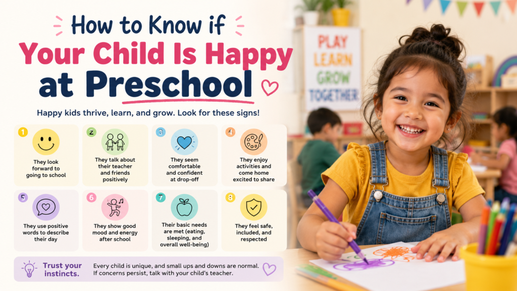 How to Know if Your Child Is Happy at Preschool